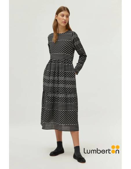 Vestido Largo Asimetrico Negro 11127