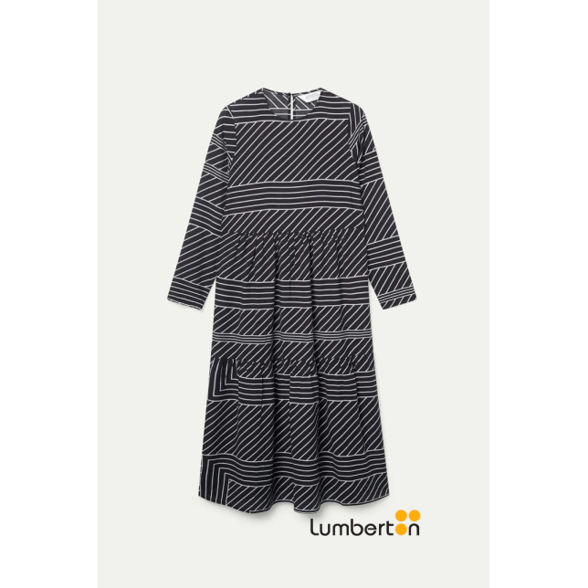 Vestido Largo Asimetrico Negro 11127