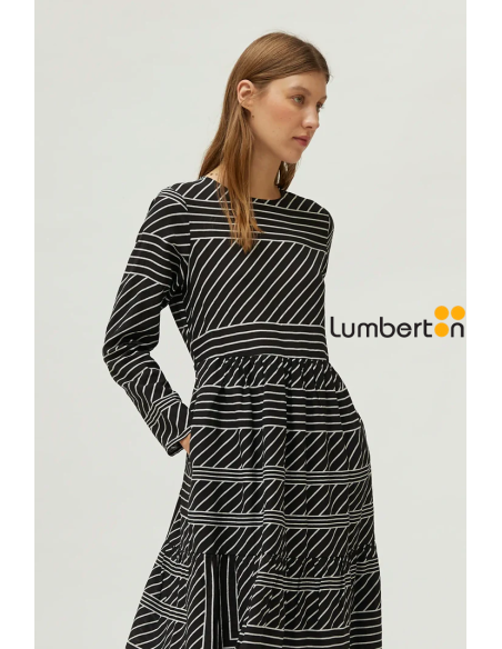 Vestido Largo Asimetrico Negro 11127