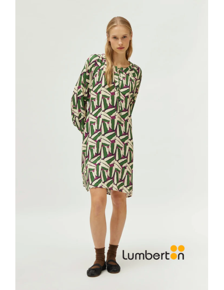 Vestido Corto Estampado Geometrico 44102