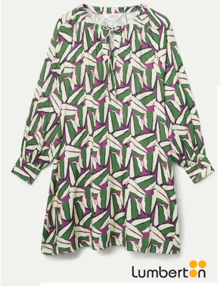 Vestido Corto Estampado Geometrico 44102