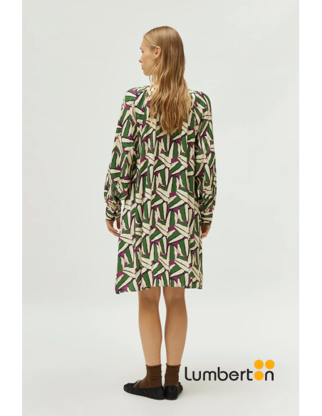 Vestido Corto Estampado Geometrico 44102