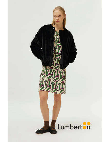 Vestido Corto Estampado Geometrico 44102