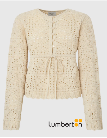 Jersey Calado Medio Abotonado BeigGAELLE