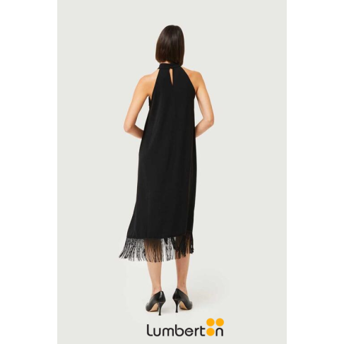 Vestido Largo Halter Flecos... 2
