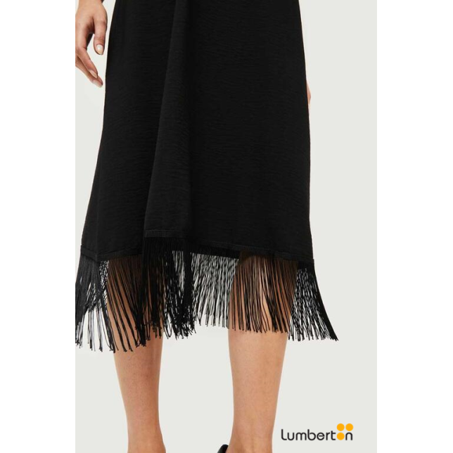 Vestido Largo Halter Flecos 11313