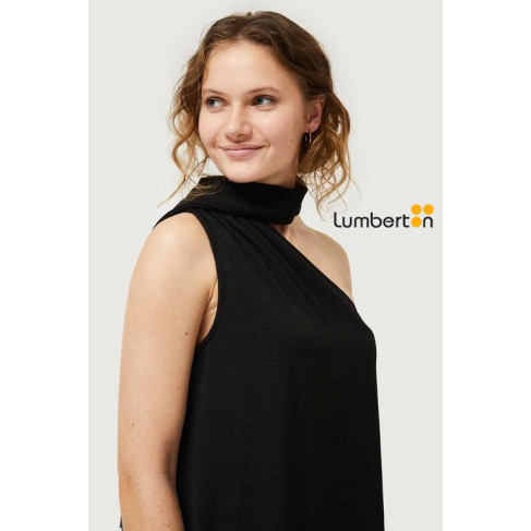 Vestido Largo Asimétrico Negro 2