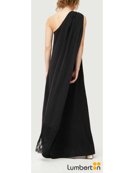 Vestido Largo Asimétrico Negro