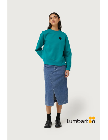 Sudadera Verde Corazon