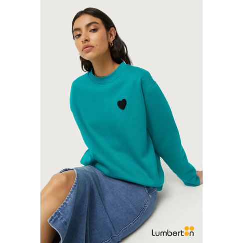 Sudadera Verde Corazon