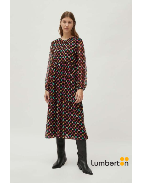 Vestido Lunares Largo