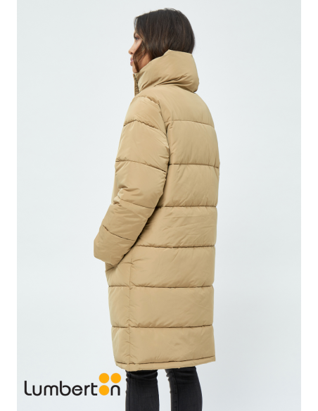 Parcka Mujer Larga Acolchada BeigKENZAB