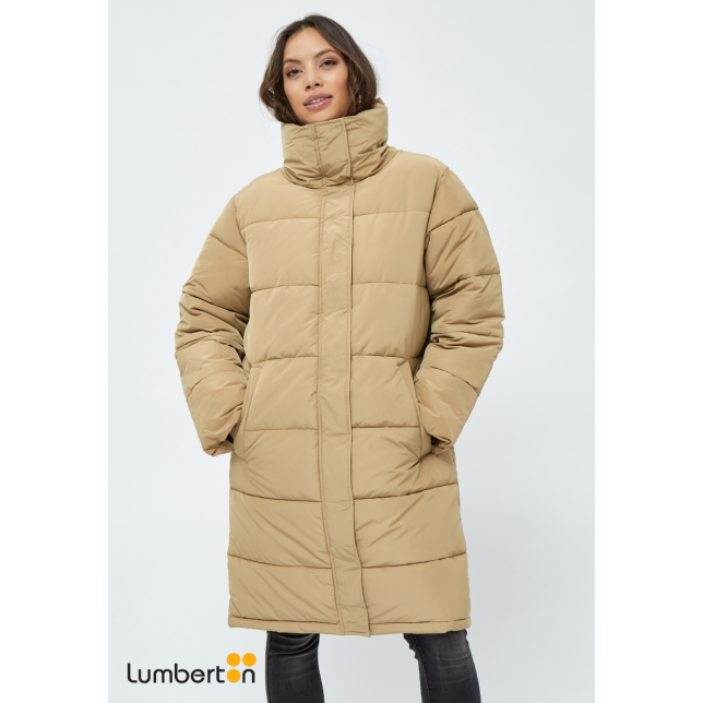 Parcka Mujer Larga Acolchada BeigKENZAB