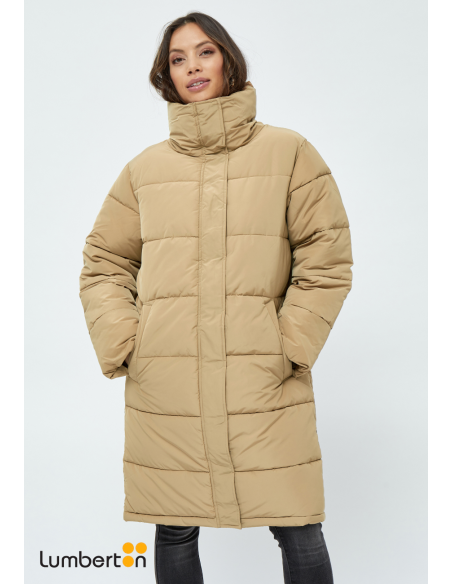 Parcka Mujer Larga Acolchada BeigKENZAB
