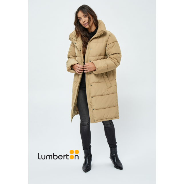 Parcka Mujer Larga Acolchada BeigKENZAB