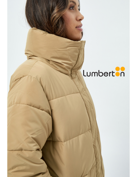 Parcka Mujer Larga Acolchada BeigKENZAB