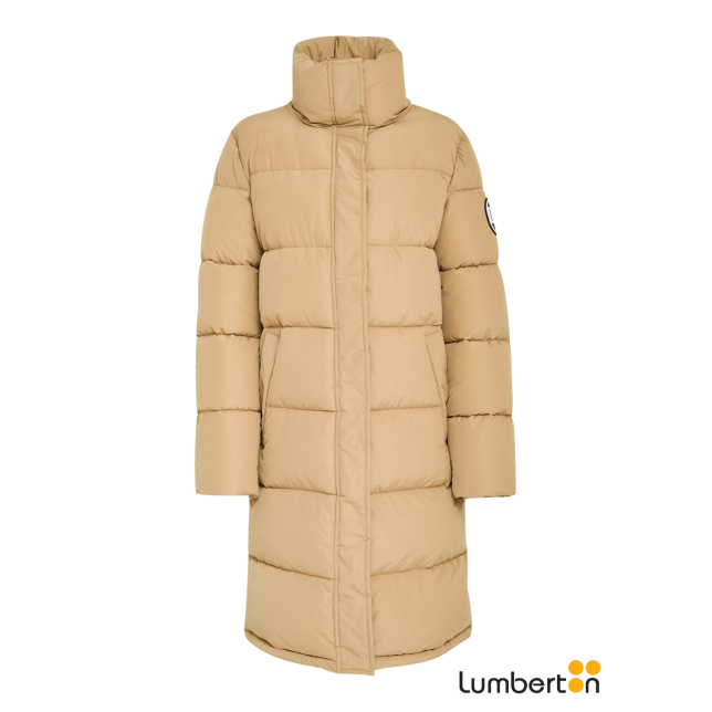 Parcka Mujer Larga Acolchada BeigKENZAB