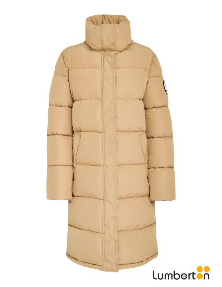 Parcka Mujer Larga Acolchada BeigKENZAB