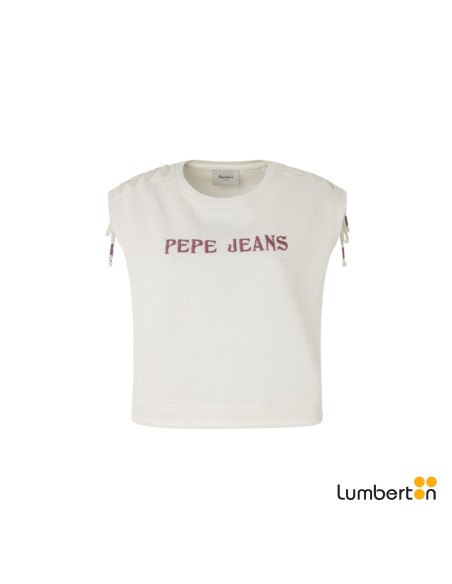 Sudadera S/Mangas Blanca Cordón HombroKENDALLB