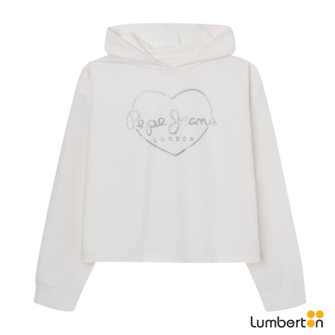 Sudadera Blanca Capucha...