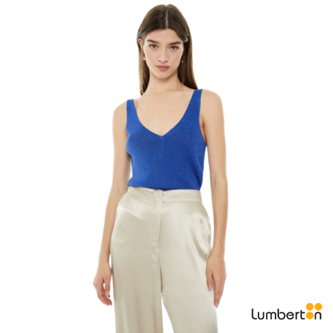 Top Punto Lurex  Azul TO330A
