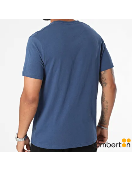 Camiseta básica Azul Marino Algodón m/cBARTOAZ