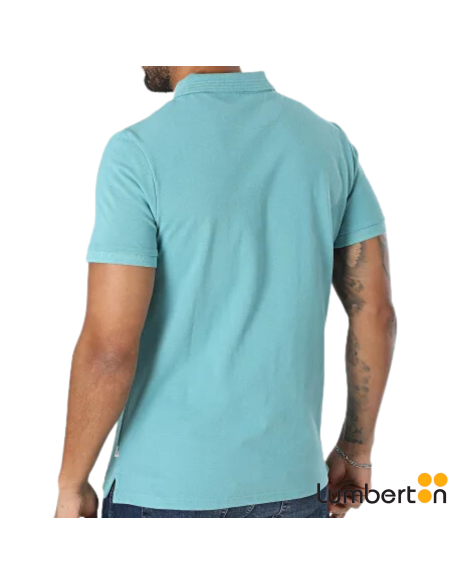 Polo azul mari m/cortaMANINGA