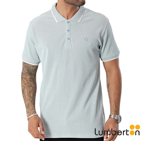 Polo m/c Cuello raya blanca...