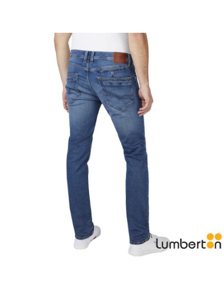 Tejano Azul Desgastado Regular Estrecho de PiernaSPIKEN82