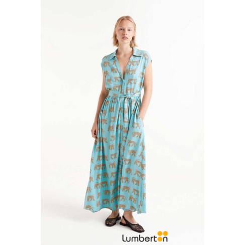Vestido Largo Estampado...