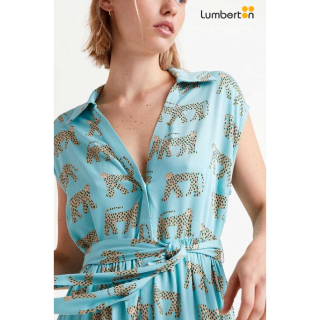 Vestido Largo Estampado Jaguar 12008