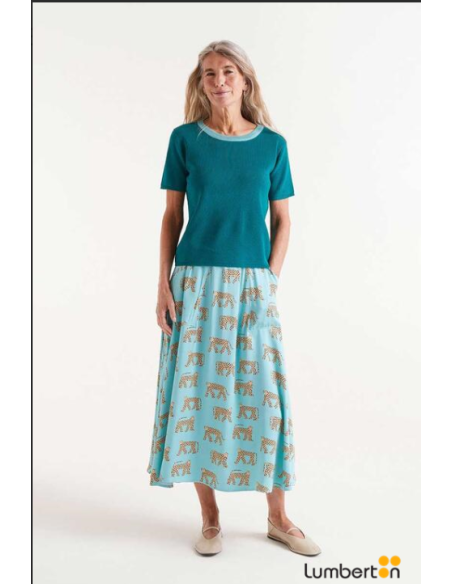 Falda Midi Estampada Jaguar 12006