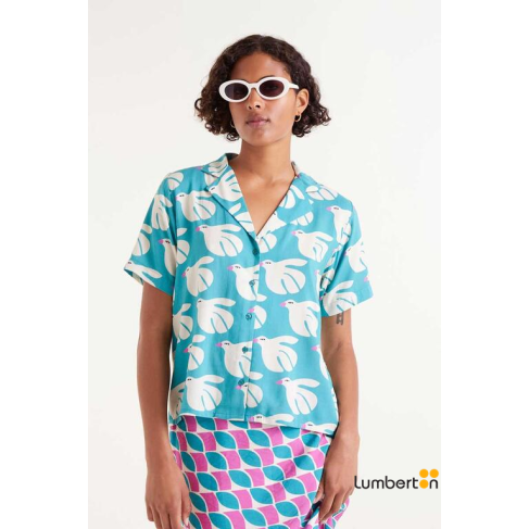Camisa Rayón Estampado Dove...