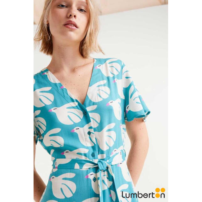 Vestido Corto Estampado Dove41022