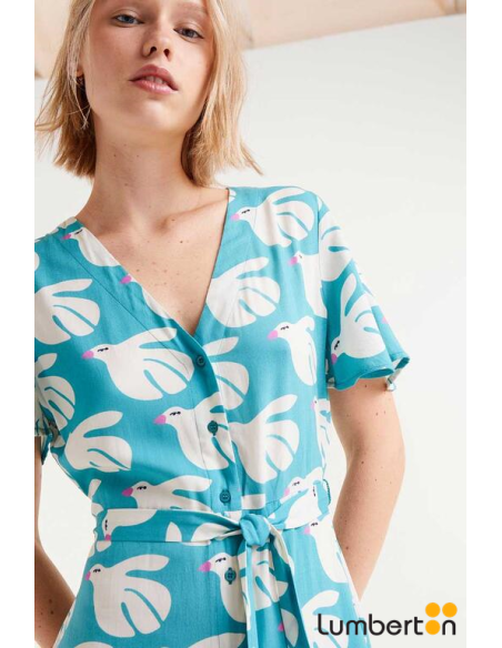 Vestido Corto Estampado Dove41022