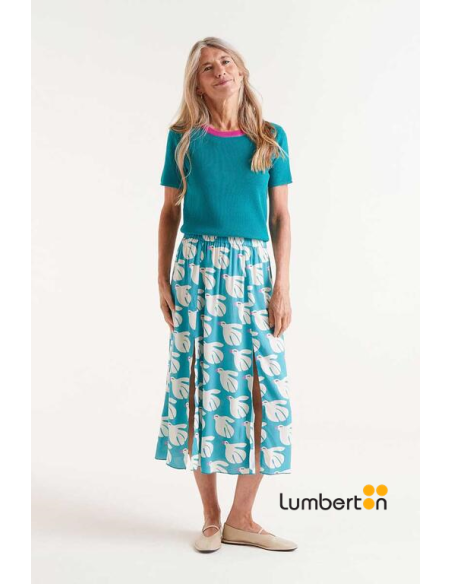 Falda Rayón Estampado Dove 41032