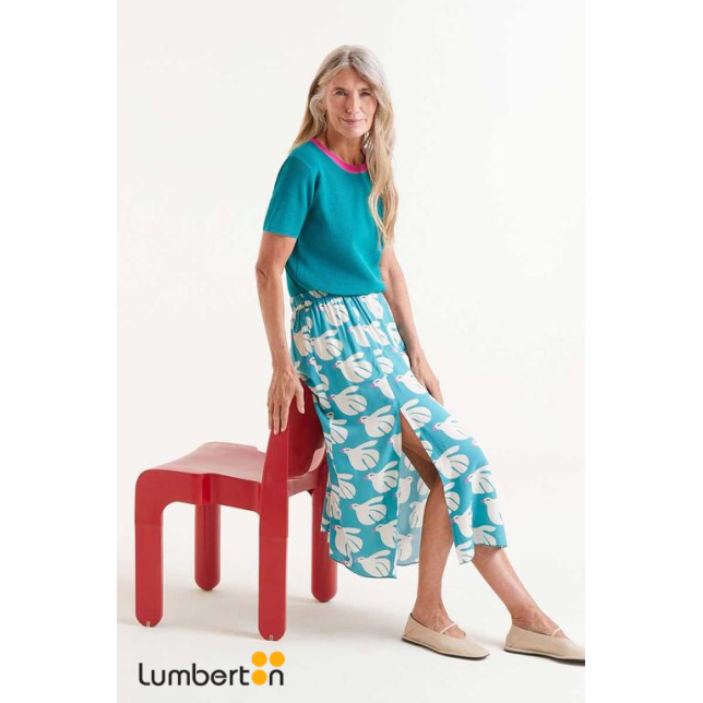 Falda Rayón Estampado Dove 41032