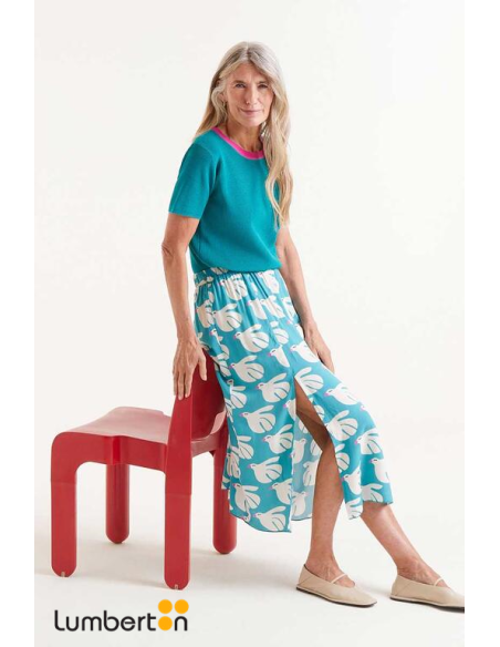 Falda Rayón Estampado Dove 41032