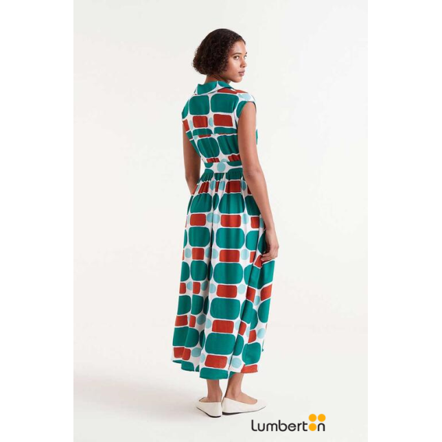 Vestido Largo Estampado Mint 12009