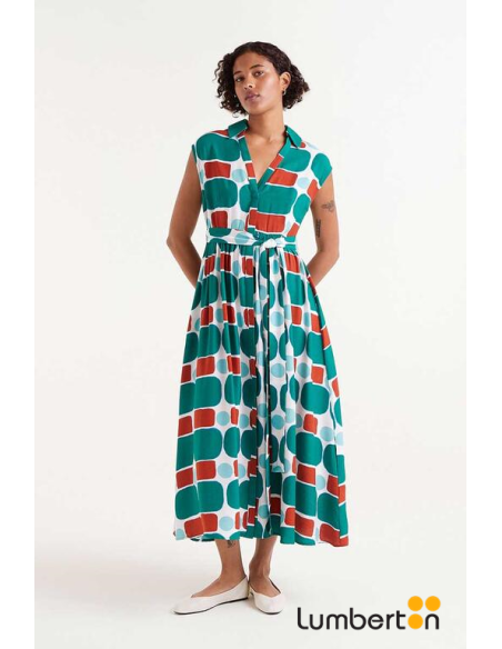 Vestido Largo Estampado Mint 12009