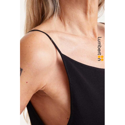 Vestido Largo Punto Negro... 2