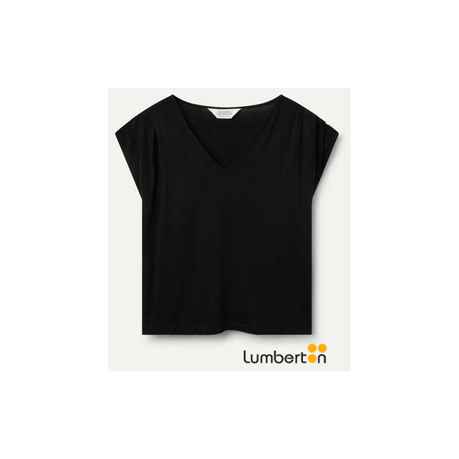 Top Manga Corta Negro 41042