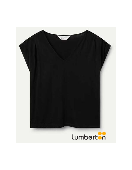 Top Manga Corta Negro 41042