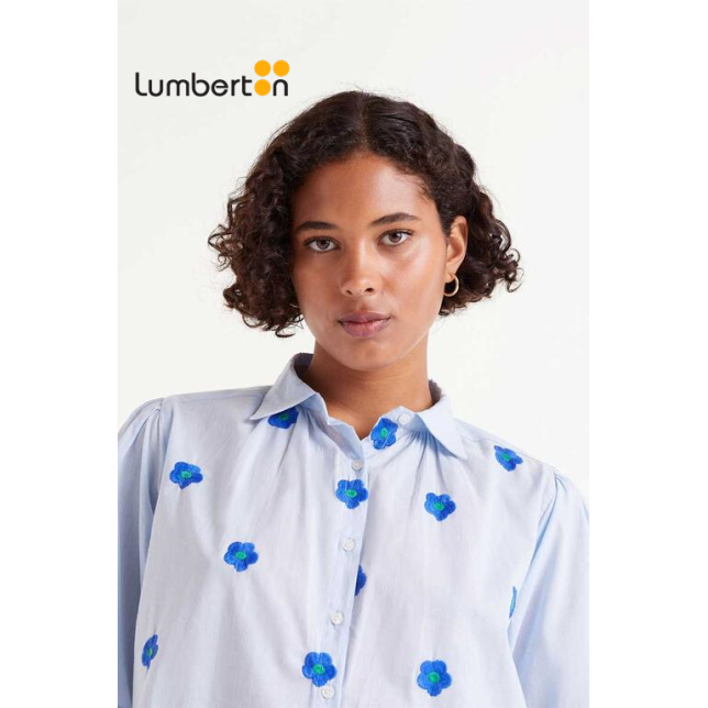 Camisa Manga Corta Flores 43026