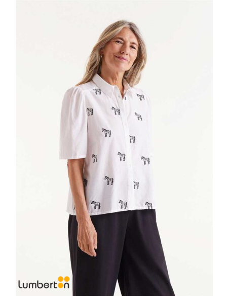 Camisa Manga Corta Estampado Safari 41035