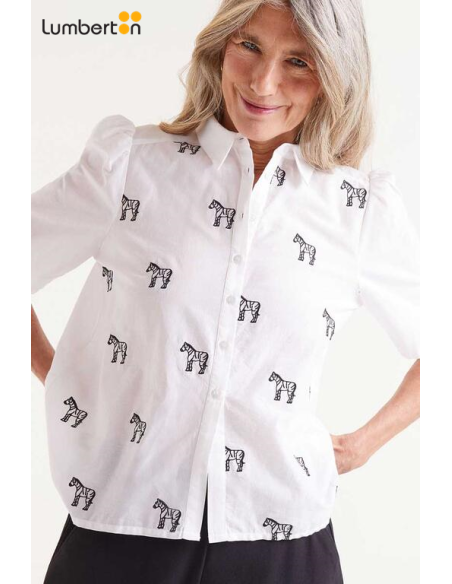 Camisa Manga Corta Estampado Safari 41035