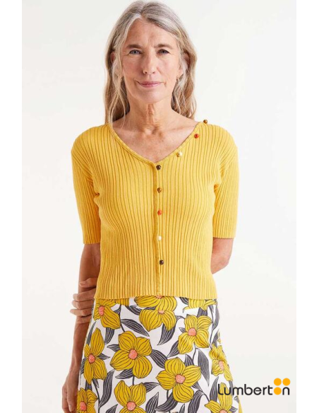 Jersey Canale Abalorios Amarillo 10218