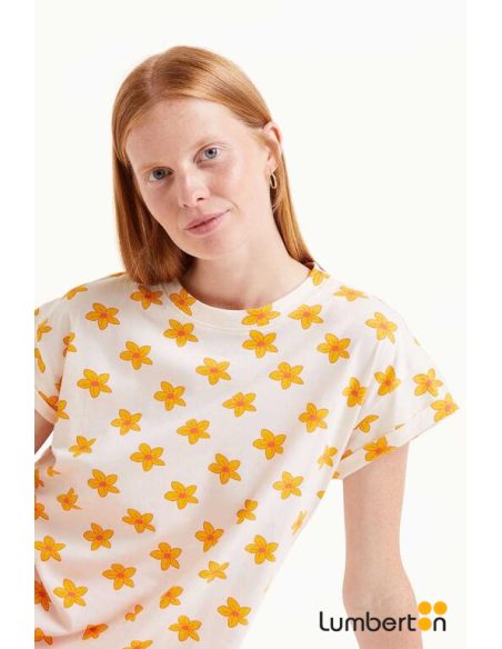 Camiseta Estampado Flores 42008