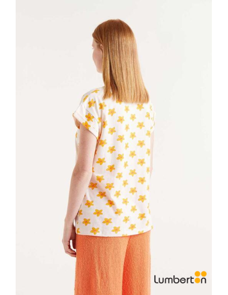 Camiseta Estampado Flores 42008