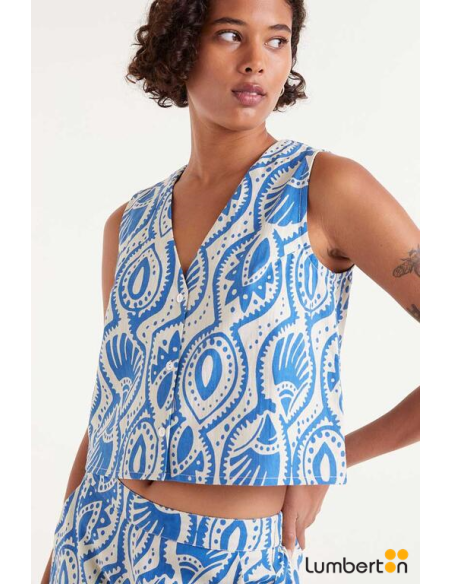 Top Sin Mangas Estampado Aquaria 43000